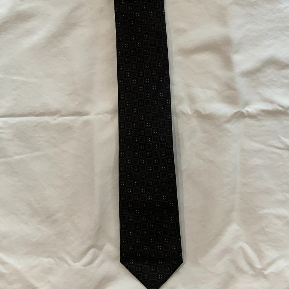 Men's Calvin Klein Black Print Necktie